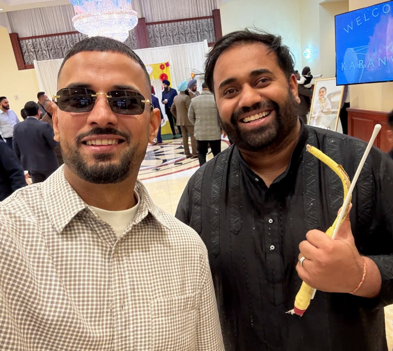 Arrjun Singh with Garry Sandhu