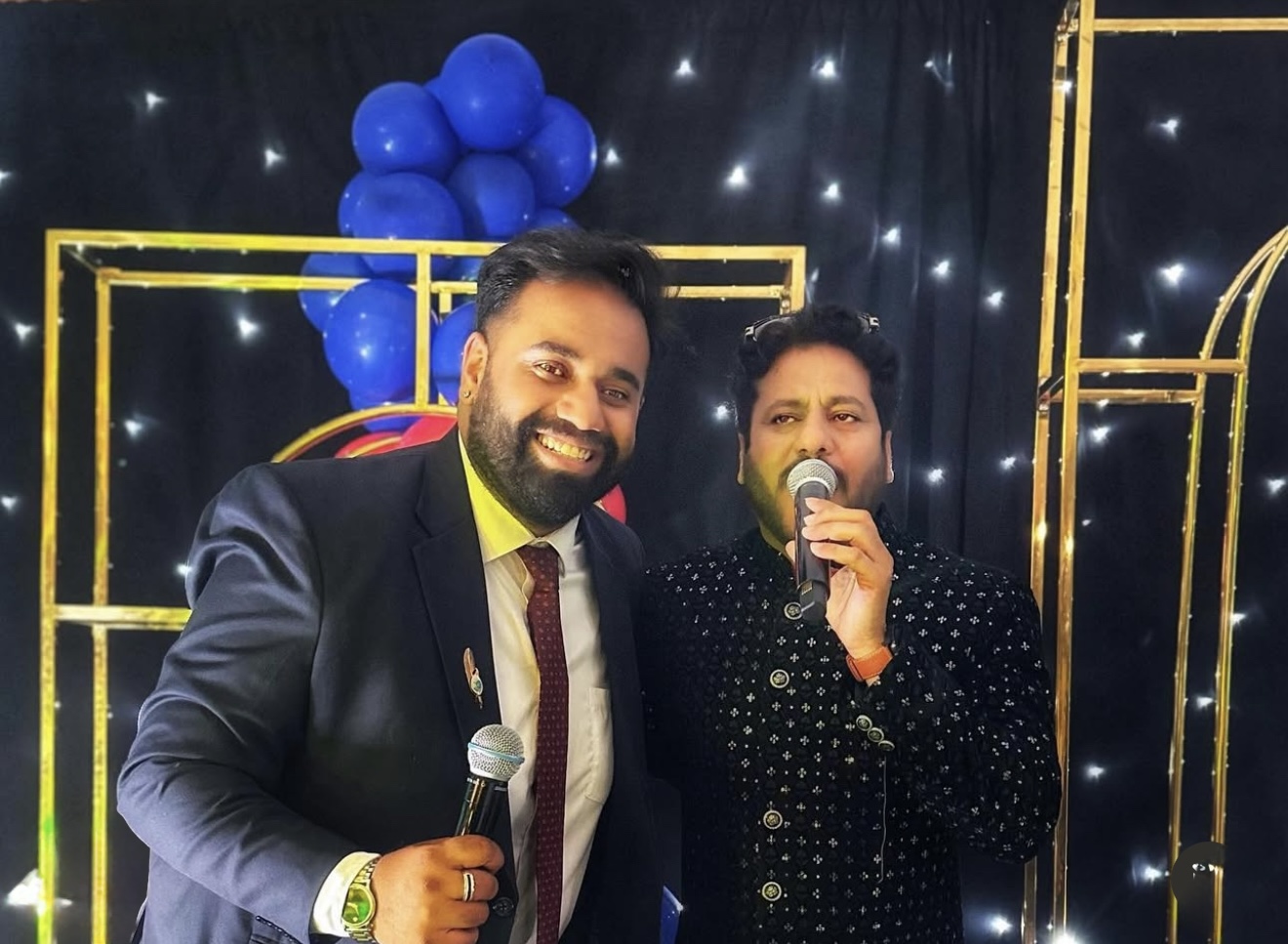 Arrjun Singh with Surjit Khan