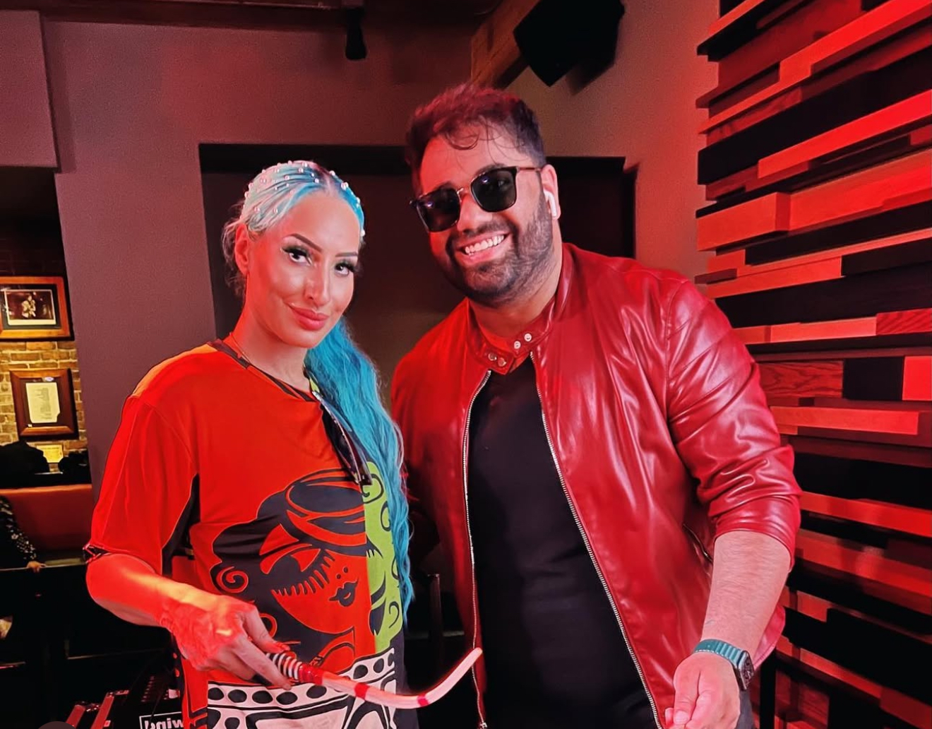 Arrjun Singh with DJ Goddess